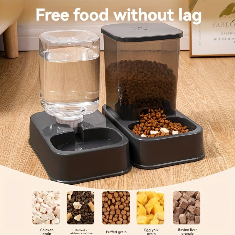 NNETM Water Dispensers Set for Cats & Dogs Automatic Pet Feeders-2