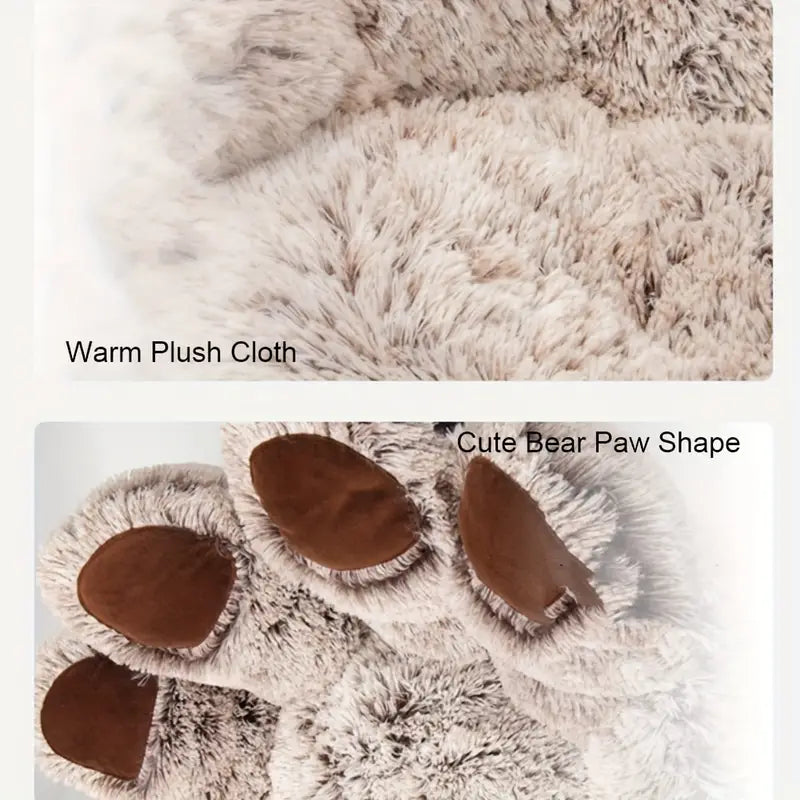 NNETM Cuddly Cute Bear Paw Shape Pet Sofa-2