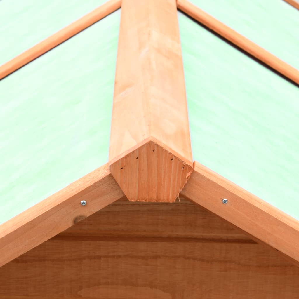 NNEVL Chicken Cage Solid Pine & Fir Wood 170x81x110 cm-1