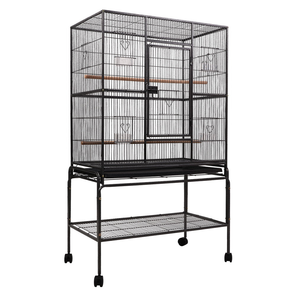 NNEDSZ Bird Cage Pet Cages Aviary 137CM Large Travel Stand Budgie Parrot Toys-0