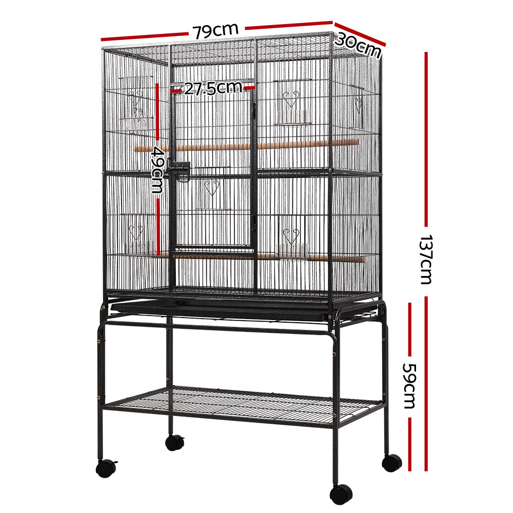 NNEDSZ Bird Cage Pet Cages Aviary 137CM Large Travel Stand Budgie Parrot Toys-1