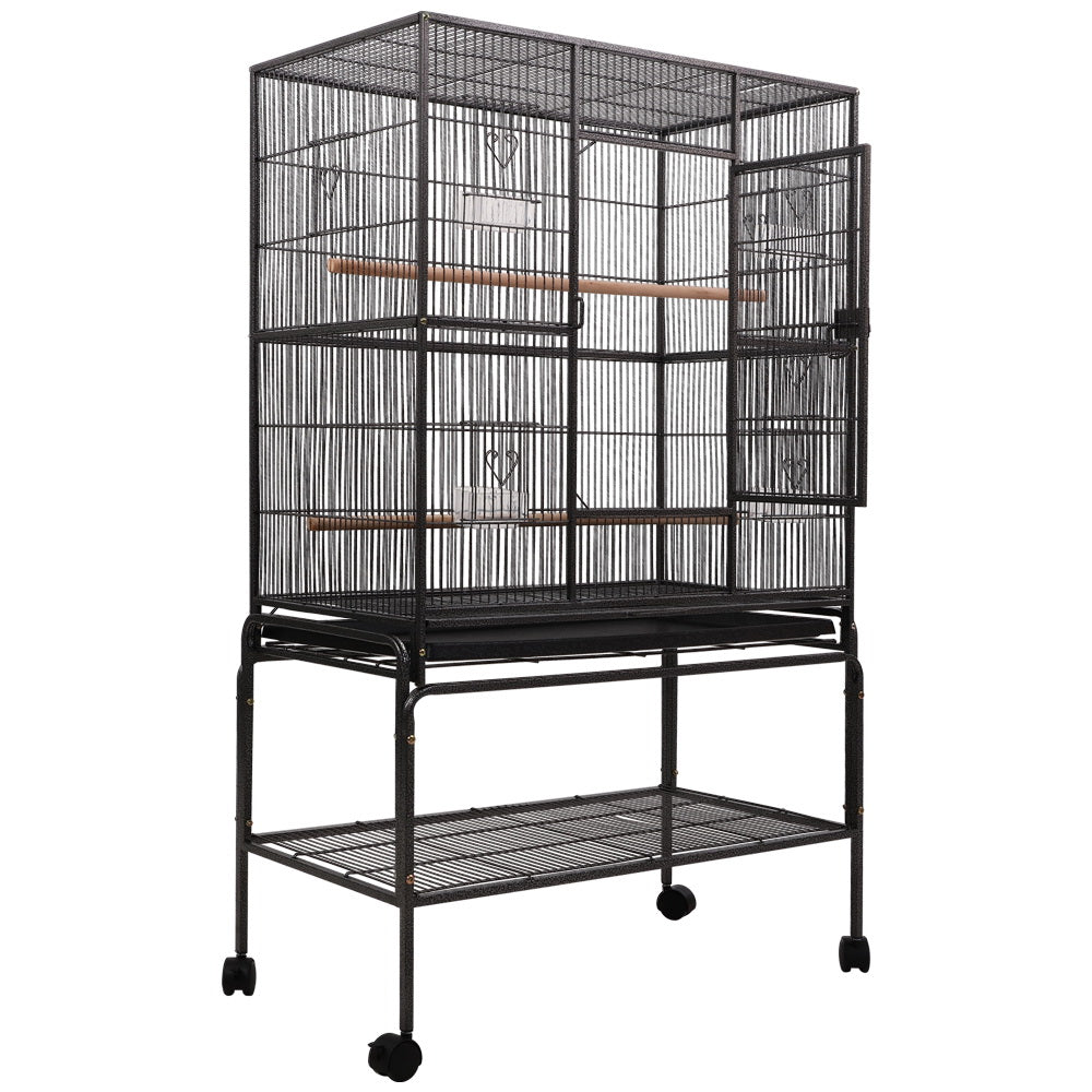 NNEDSZ Bird Cage Pet Cages Aviary 137CM Large Travel Stand Budgie Parrot Toys-2
