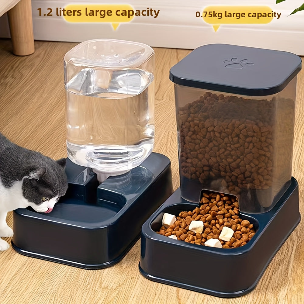 NNETM Water Dispensers Set for Cats & Dogs Automatic Pet Feeders-3