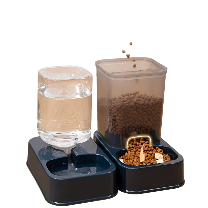 NNETM Water Dispensers Set for Cats & Dogs Automatic Pet Feeders-0